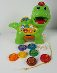 VTech Chomp & Count Dino Musical Educational Toy with Lights, Sounds, & Pieces