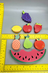 3D Wooden Puzzle Fruit Games Stacking Blocks Educational Wood Fruit Toy Balance