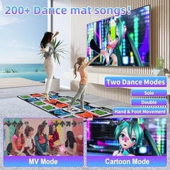Wireless TV Dance Mat Games Silver Gray Fitness Fun