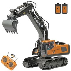 RC with Lights and Sound, Construction Vehicles Toys,11-Channel Excavator