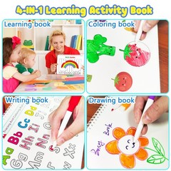 Montessori Preschool Learning Activities Busy Book – Workbook Activity Binder…