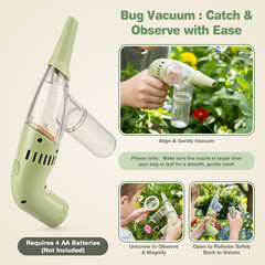Wooden Kids Bug Catching Kit, 11 Pcs Outdoor Toys for Kids Ages 4-8 | STEM Educ