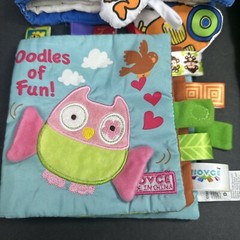 Soft Fabric Book 3pc Lot Taggies Oodles Of Fun Jungle Tails Soft Play My First