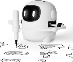 Children’s drawing robot, includes 150 cards, interactive voice education.