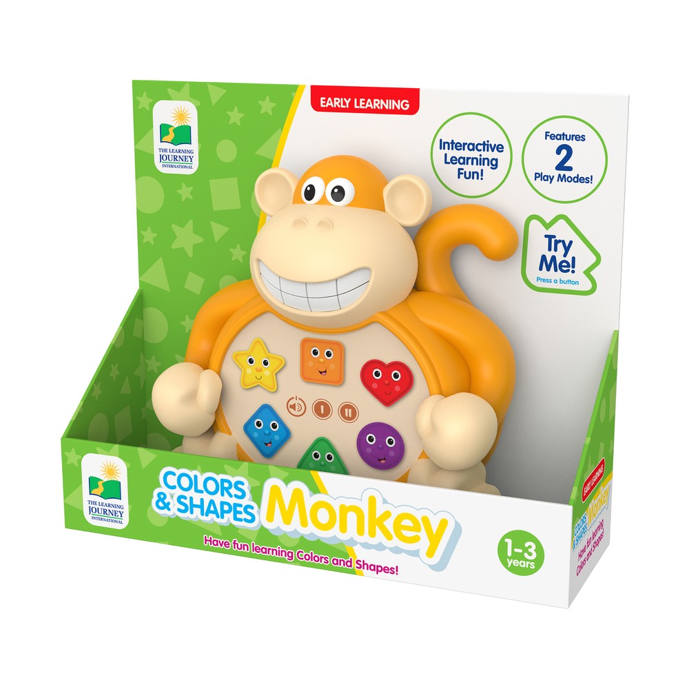 New – The Learning Journey Early Learning – Colors & Shapes Monkey – Ages 1-3