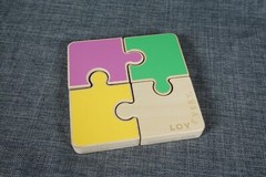 Lovevery Chunky Wooden Jigsaw Puzzle From “The Companion” Play Kit 22-24 months