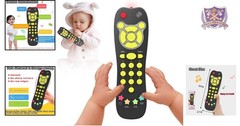 Baby Remote Control Toy Infant Educational Musical Toy Light Sound Multilingual