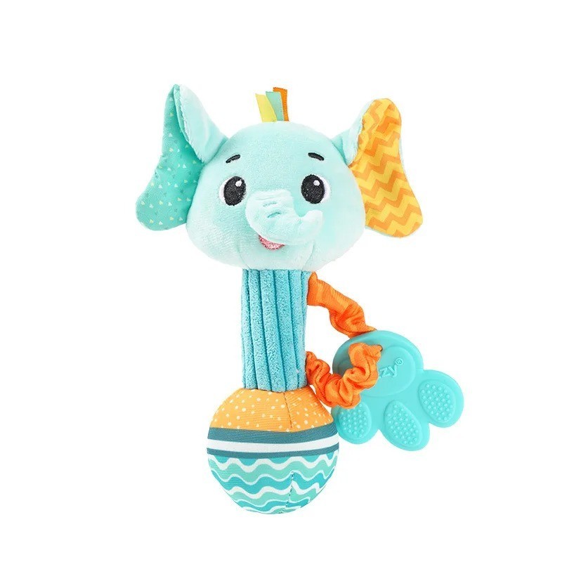 Baby Rattles Soft Sensory Shaker Teething Toys Plush Animal Newborn Gift 0-12 Mo