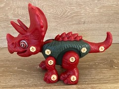 Stem Dinosaur Take Apart Dinosaur Toy Learning Educational Red Triceratops