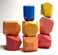 Lovevery Solid Wood Stacking Boulders, from The Free Spirit Montessori Play Kit