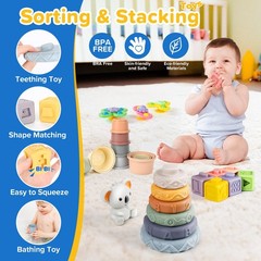 6-in-1 Baby Toys 6 to 12 Months, Montessori Toys for Babies 6-12-18 Months, I…