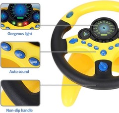 Funny Interactive Driving Simulator for Kids with Rechargeable Battery & Lights