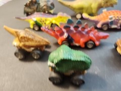 Mixed Lot Of 8 Dinosaur Toy Cars Dino Toys Unbranded Dino Cars 3 Small Wind Up