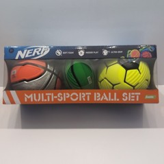 New Mini Nerf Ball Set Ultra-Grip Franklin Sports 3pc Indoor Soft Foam Retro NWT
