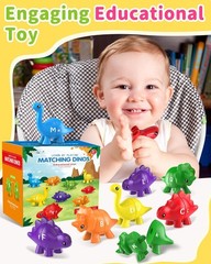 26PCS Dinosaur Alphabet Learning Toys for Toddlers Kids 3-5, Montessori Educatio