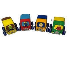 K’s Kids Melissa & Doug Pullback Construction Vehicles Set Of Four Works Video
