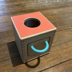 Lovevery Hide & Find Drop Box Baby Toy Wooden Montessori Toy With Wooden Ball