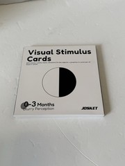 Infant VISUAL STIMULUS CARDS 2-Sided Black/White 5” Cards~Ages 0-3 Months JOSKET
