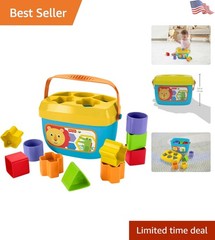 Multicolor Shape-Sorting Blocks: Baby’s First Stacking Toy (Ages 6+ )