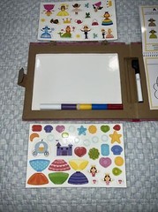 Melissa & Doug Play Draw Create Princess Reusable Drawing Magnet Kit 60pc Set.