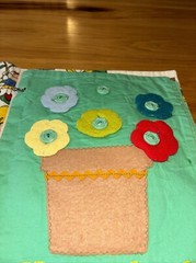 Vintage My Busy Quiet Book Cloth Book Handmade 12×10. Adorable And Creative!!