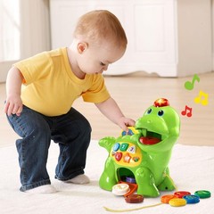 Battery-Powered Dino Learning Toy: Teaches Colors and Shapes for Toddlers 1-3