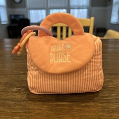 Little Me Baby Toy My First Purse Set Pink Accessories Rattle Teether Crinkle