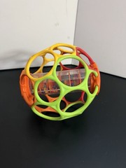Oball Rollin’ Rainstick Multicolor Baby Rattle Ball for Hand-Eye Coordination