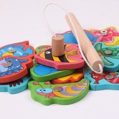 Children parent-child interactive fishing game, magnetic fishing puzzle toy