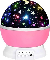 Kids Night Light Projector 360 Rotation 12 Colors Bedroom Lamp Gift Boys Girls