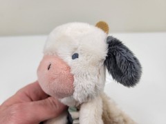 Itzy Ritzy Cow Security Blanket & Teether Baby Unisex Plush Farm Themed Toy