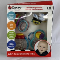 Sassy Baby’s 1st Developmental Rattles 0-18 Months 4 Piece