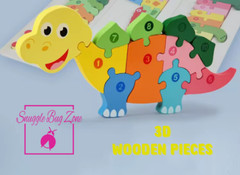 3D Wood Puzzles ~ Children’s or Toddler ~ Montessori ~ 8 Animal Designs