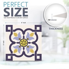 Tile Stickers 24 PC Set Authentic Traditional Talavera Tiles Stickersl Bathro…