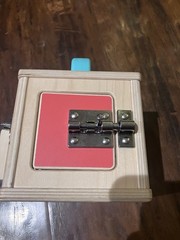 LOVEVERY Wooden Lock Box Latches The Realist Box Montessori Learning Toy