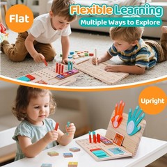Montessori Math Learning Toy – Number Blocks, Counting Sticks, Tracing Board …