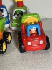 Mixed Lot Of 5 Toddler Preschool Toy Vehicles Construction & Animals