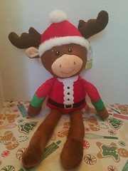 NEW SPARK CREATIVE IMAGINE NURSERY HOLIDAY BABY TOY SHAKE RATTLE CHRISTMAS MOOSE