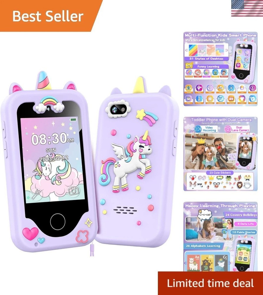 Kids Smart Phone with 8GB Storage & Fun Learning Games – Best Birthday Gift 3-10