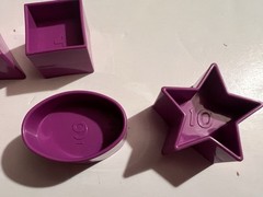 Tupperware Shape O Ball Sorter Toy Purple Shapes Pink Purple Ball Not Complete