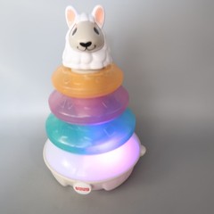 Fisher-Price Linkimals Llama Multicolor Lights Colors Musical Stacking Ring Toy
