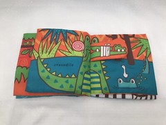 Melissa & Doug Wild Animals Soft Cloth Baby Book Developmental Crinkle Squeak