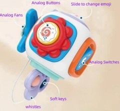 6 in 1 Busy Cube Air Plane Baby Toddler Toys Montessori Sensory Busy Travel Toy