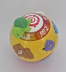 VTech Wiggle and Crawl Ball Infant Toddler Electronic Learning Toy EUC