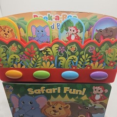 Safari Fun! PeekaBoo Toddlers Sound Book Discover Animal Sounds 3yrs and up.