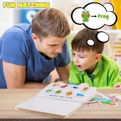 Interactive Toddler Learning Activities Busy Book with 14 Writing Pages