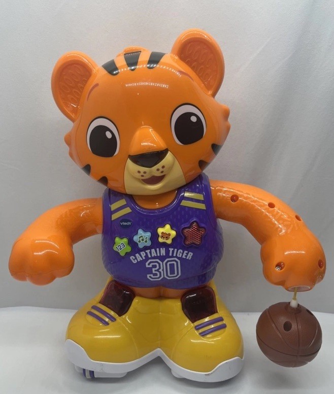 VTech Dribble & Bounce Tiger Activity Toy Captain Tiger Sports 9-36 Months WORKS