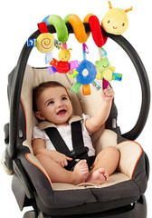 Car Seat Toys, Toys for Car Seat Crib Mobile Bed around Rattle Bell Cartoon Inse