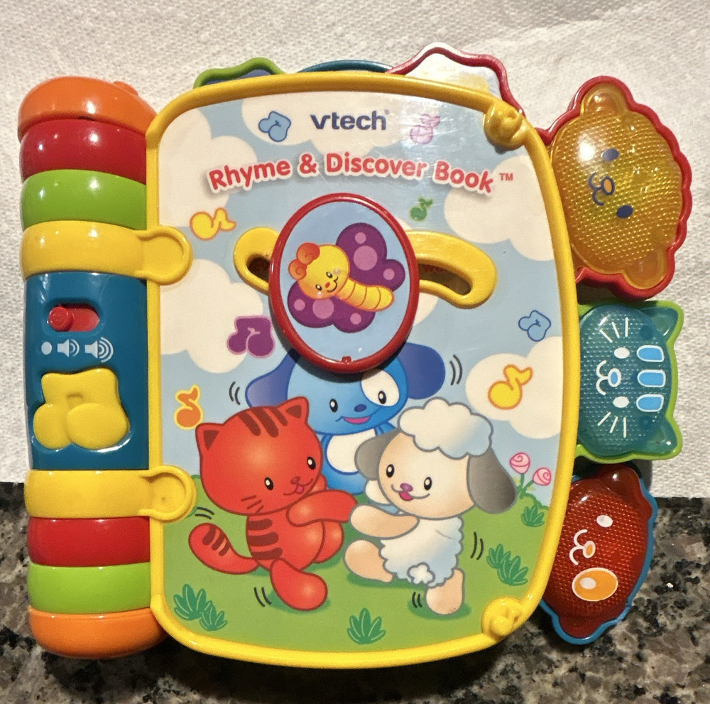 VTech Rhyme & Discover Book Interactive Nursery Rhymes Toy, Multicolor 6-36M