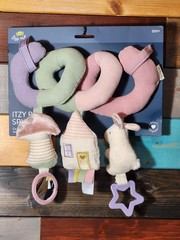 Brand New Itzy Bitzy Infant/ Baby Spiral Car Seat Activity Toy Farm Pastel Color